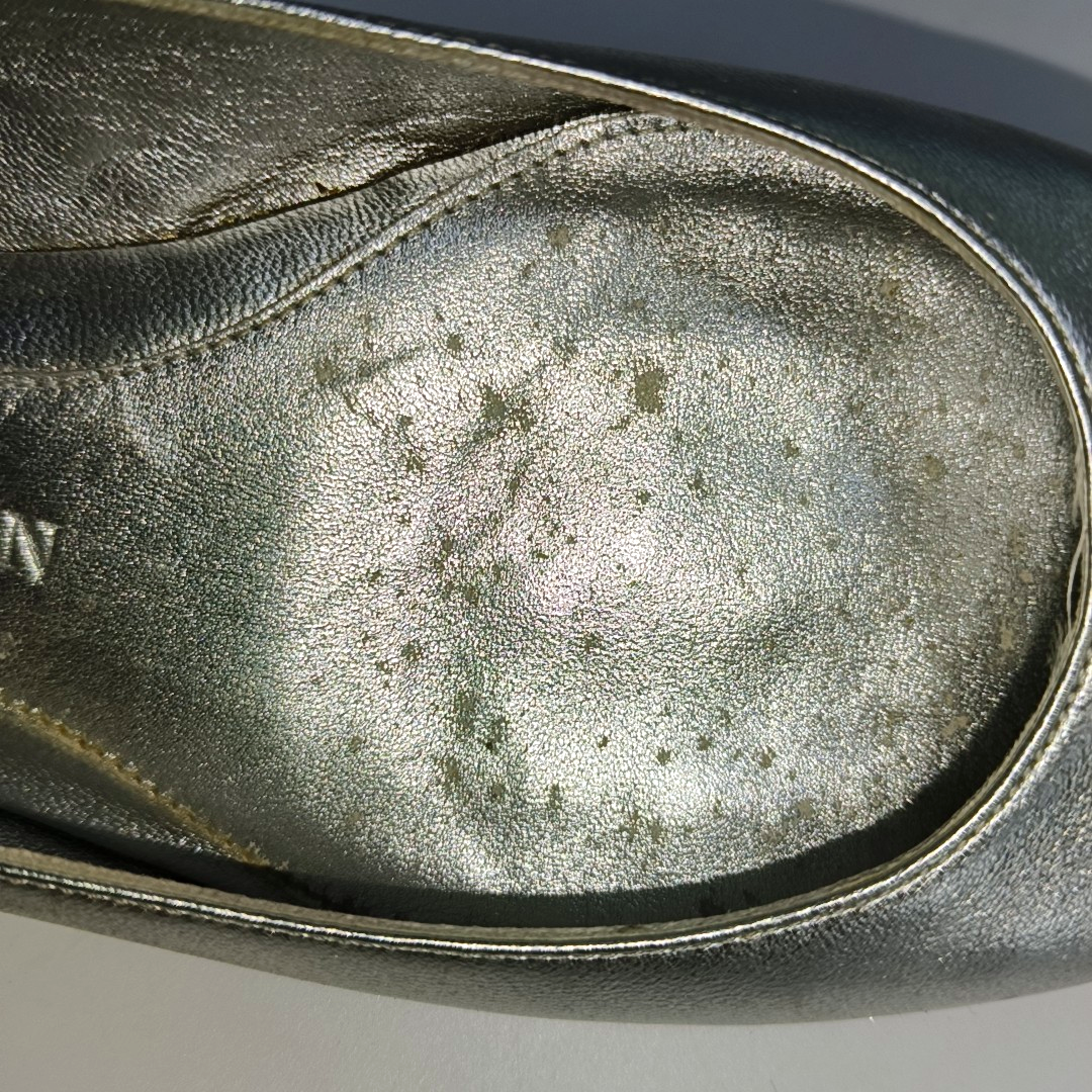 Alexander McQUEEN 36.5code Silver Leather Women's Low Heel Oxfords-(SKU)-14148185
