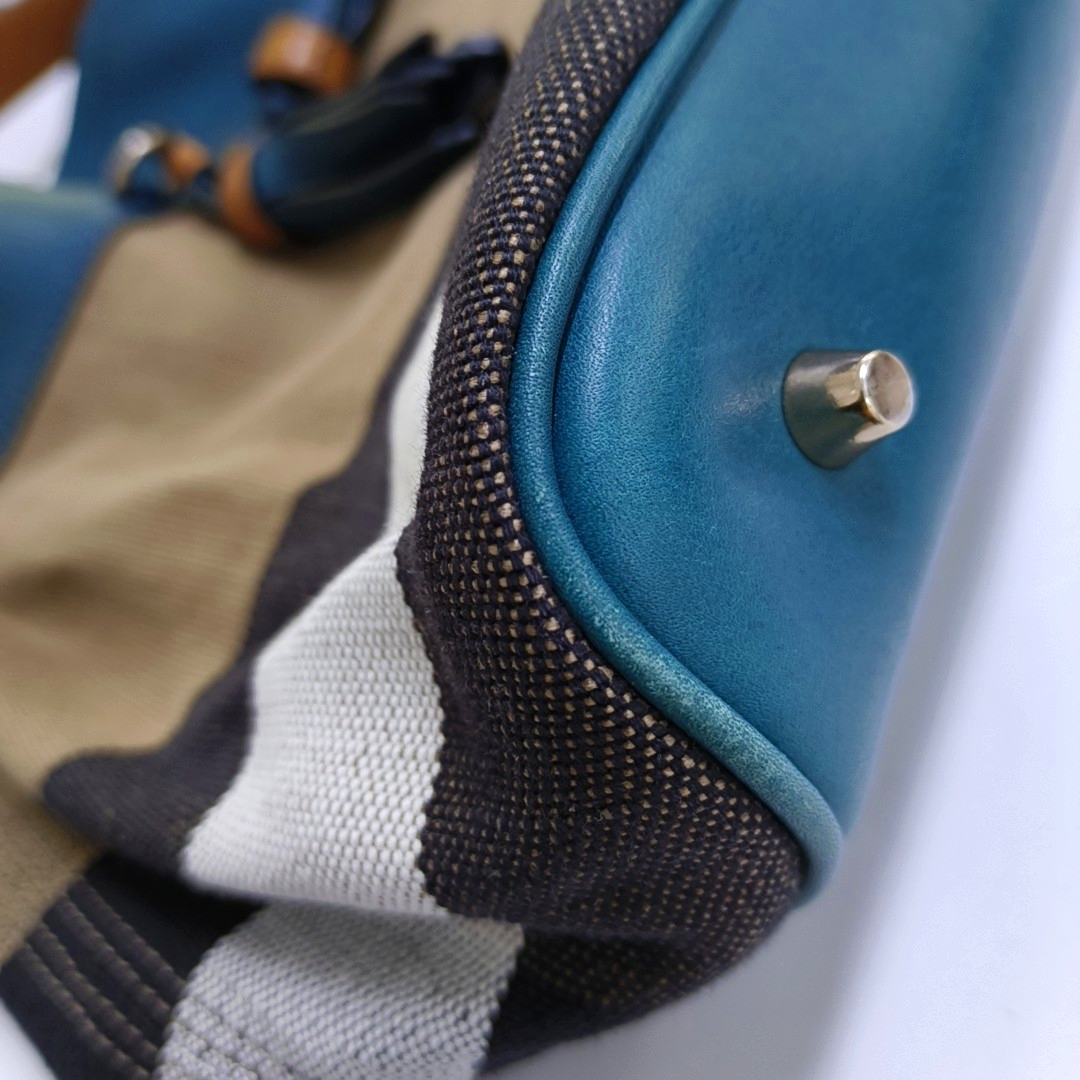 BURBERRY Ashby Brown Canvas Single Shoulder Bag Handbag Golden hardware Pouch detachable shoulder strap-(SKU)-958890264
