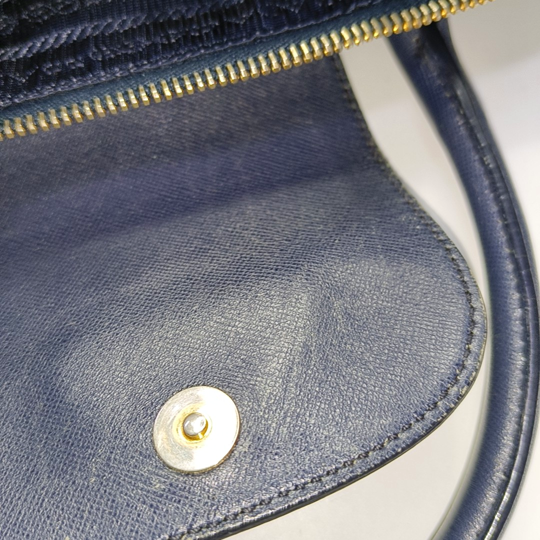 PRADA Tote bag Navy Nylon Logo Crossbody Bag Handbag Single Shoulder Bag Golden hardware-(SKU)-953507346