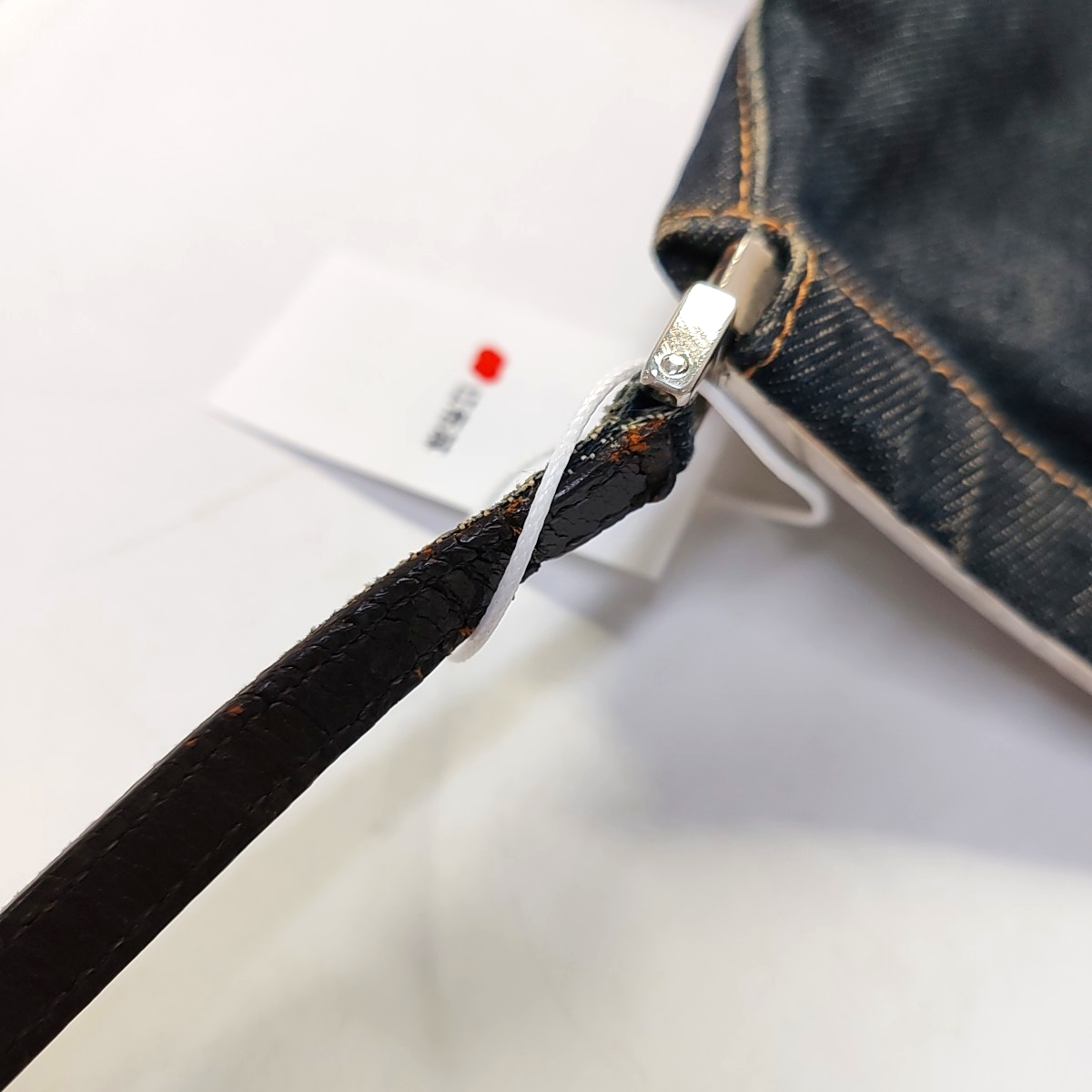FENDI Dark blue denim single shoulder bag crossbody Silver Hardware-(SKU)-944960324