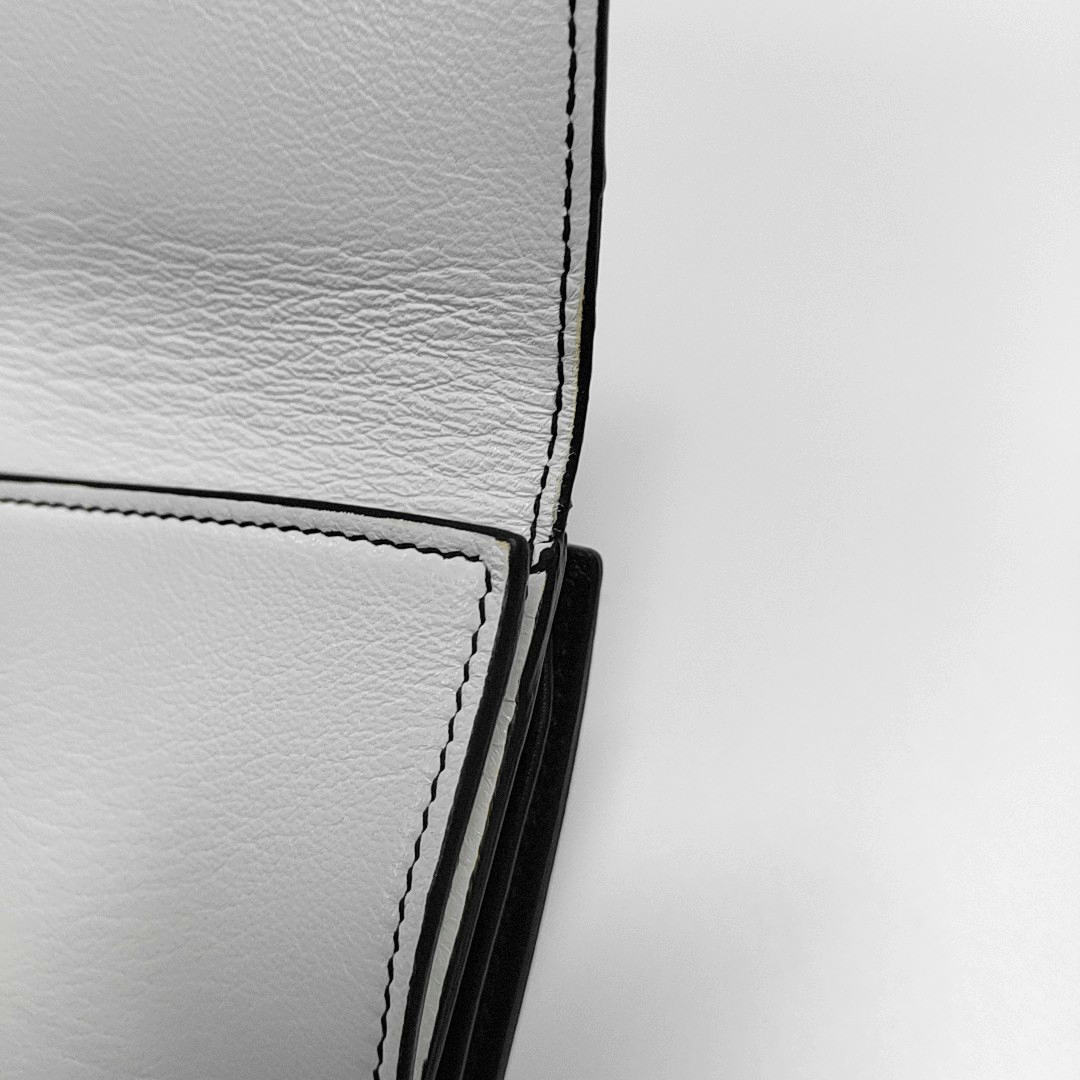 Alexander McQUEEN White Cowhide Wallet Silver Hardware-(SKU)-952748431