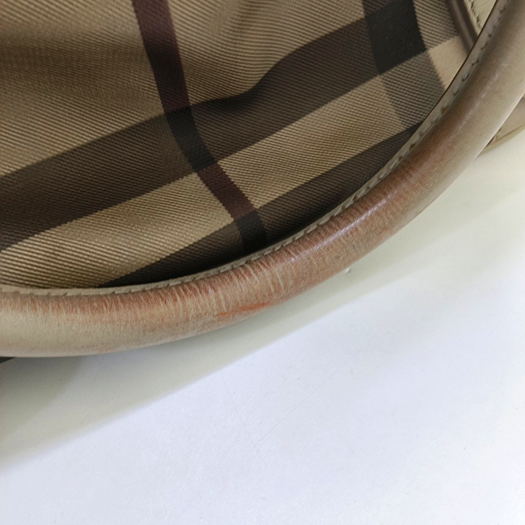 BURBERRY Northfield Small size Grey Coated Canvas Military Horse Pattern Shoulder Bag Ruthenium color hardware Removable shoulder strap-(SKU)-949857384