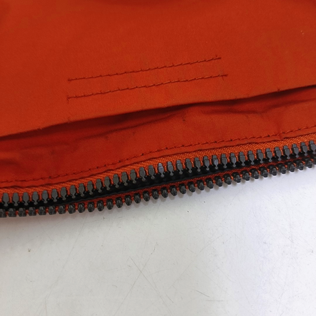 PRADA Orange Nylon Shoulder Bag Silver Hardware-(SKU)-954860034