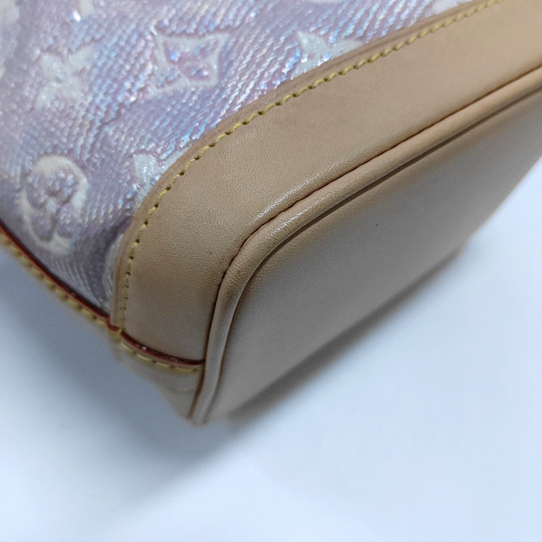 LOUIS VUITTON NOÉ Mini Pink Coated Canvas MonogramShoulder Bag Tote Bag Gold Hardware 2 Removable Straps-(SKU)-964981440