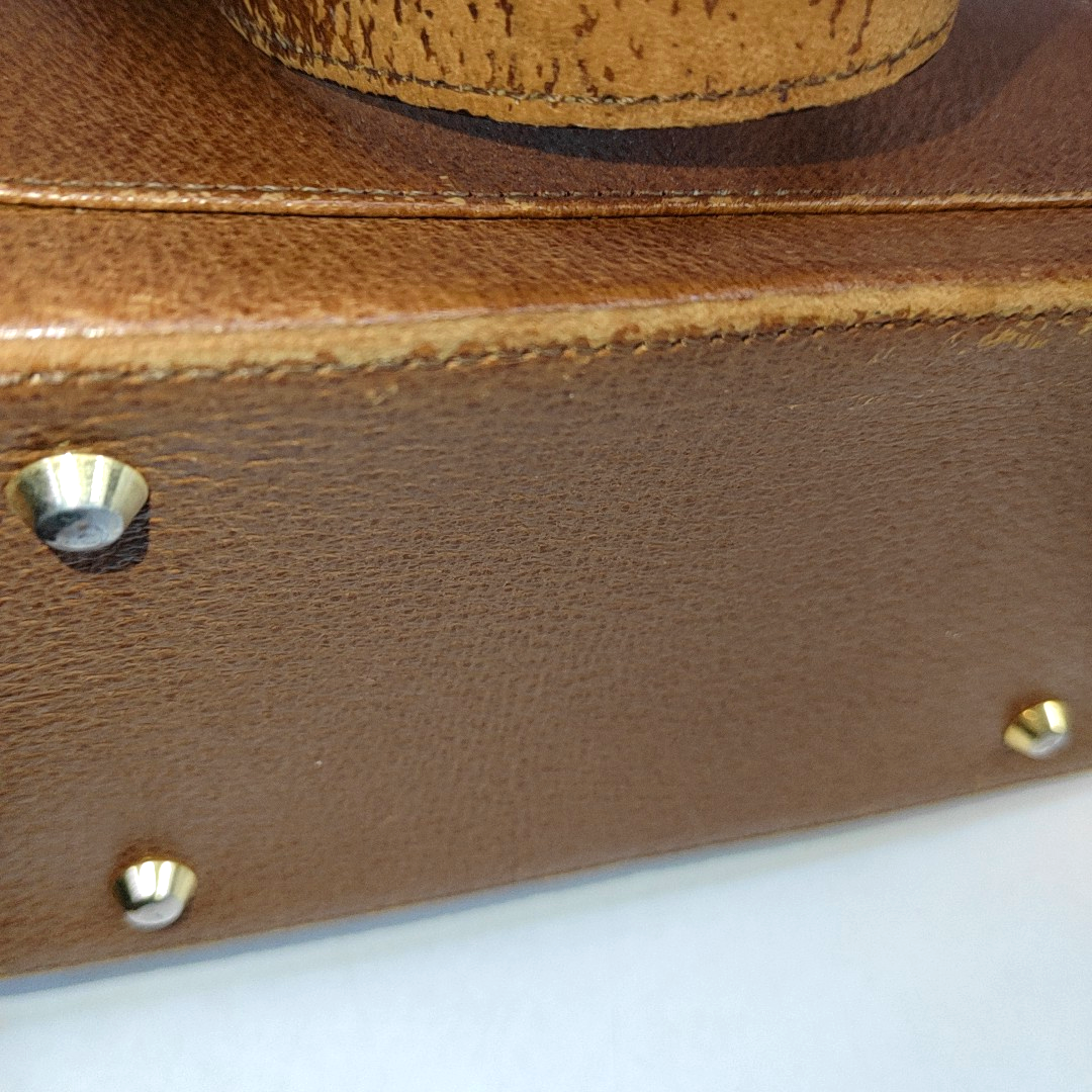YSL Tote bag Brown Leather Handbag Golden hardware-(SKU)-939231037
