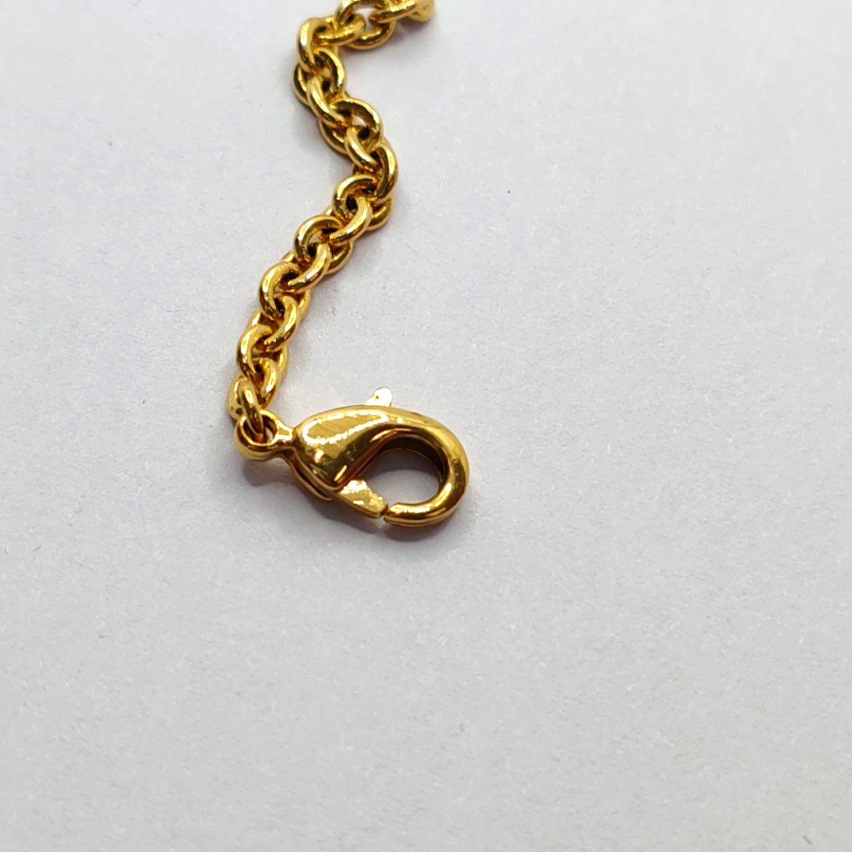 DIOR Lucky Locket Gold Alloy Artificial Crystal Embedded Necklace Length48cm-(SKU)-937302536