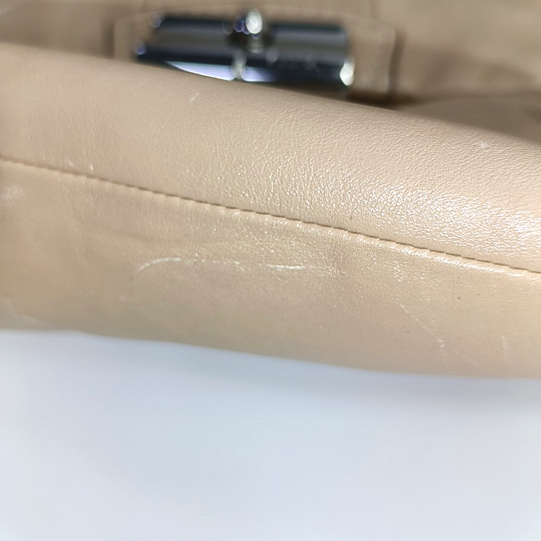 COACH Khaki Leather Single Shoulder Bag Tote Bag Crossbody Bag Silver Hardware Removable shoulder strap-(SKU)-929318439