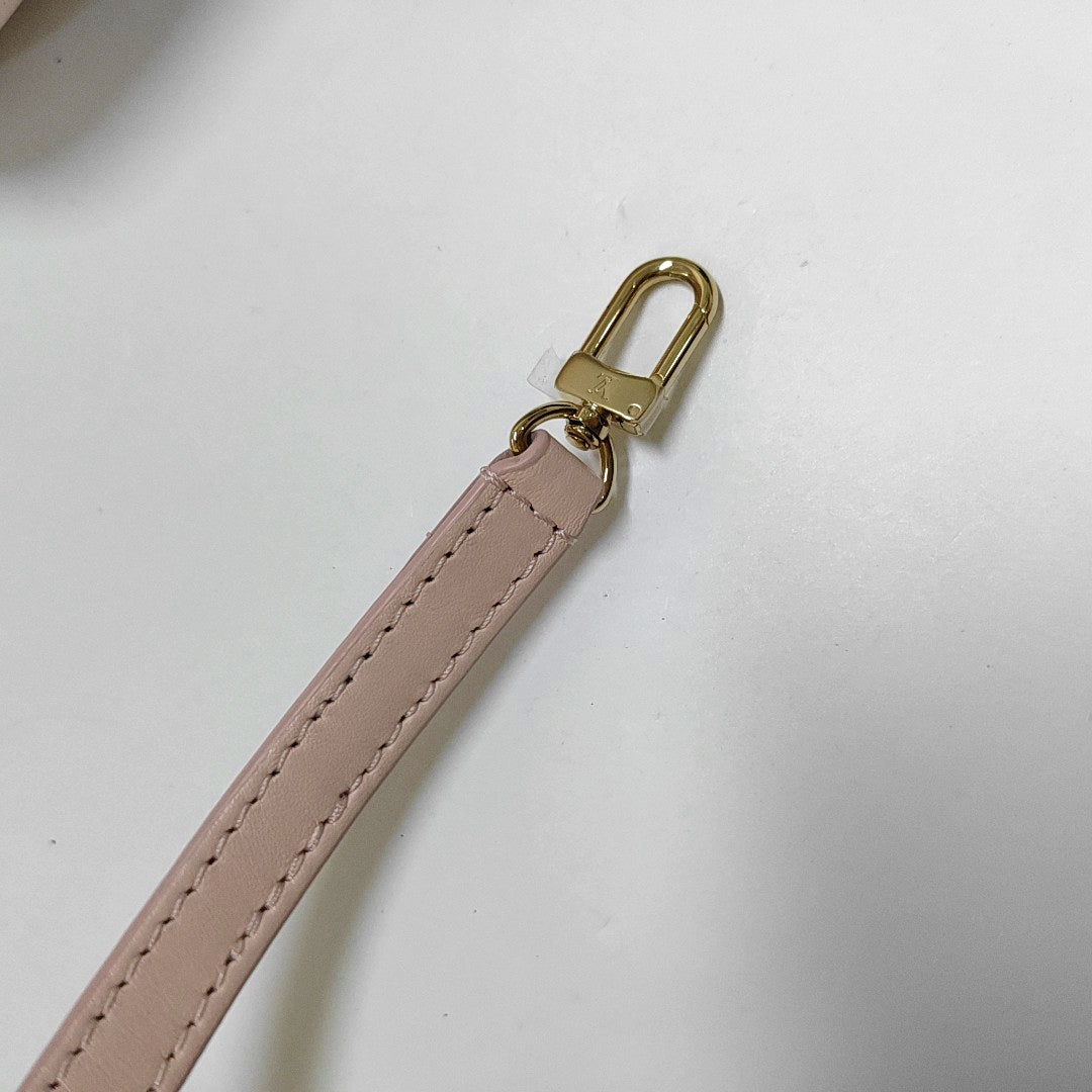 LOUIS VUITTON GRADIENT Mini Pink Calfskin Monogram Single Shoulder Bag Handbag Detachable Strap-(SKU)-966891620
