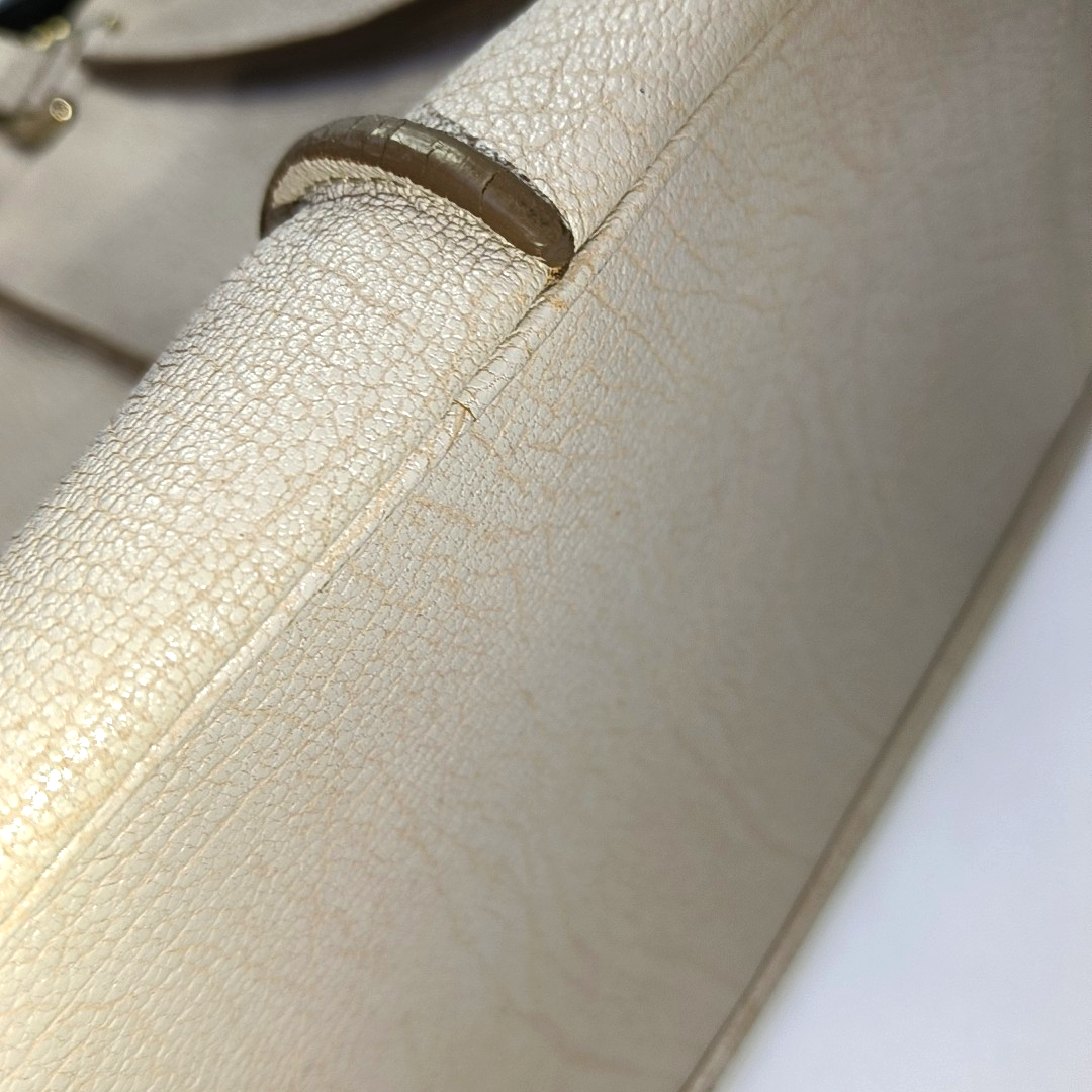 CELINE Tote bag Beige Leather Single Shoulder Bag Golden hardware-(SKU)-945409700