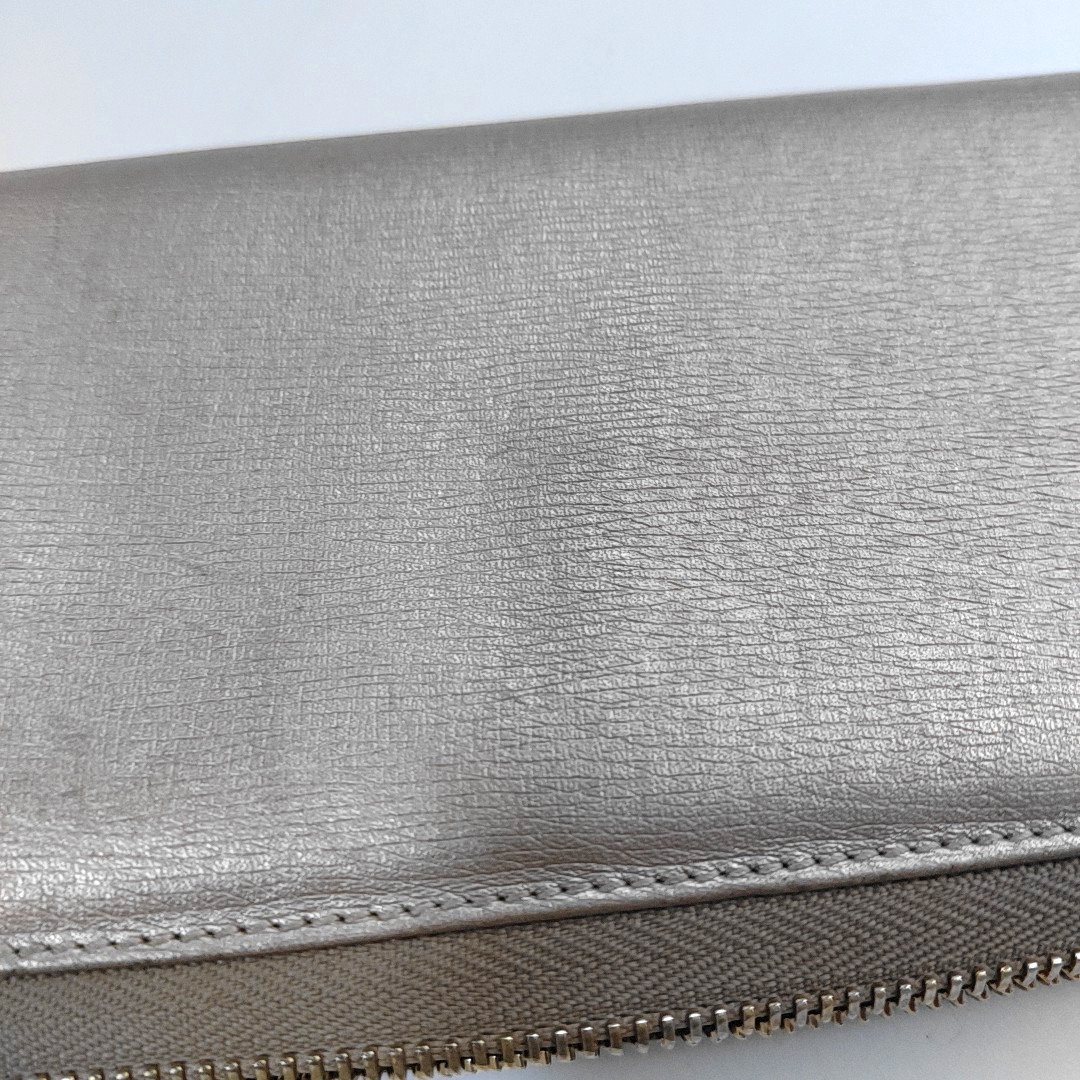 GUCCI Champagne-Colored Cowhide Embossed Wallet Golden hardware-(SKU)-960153701