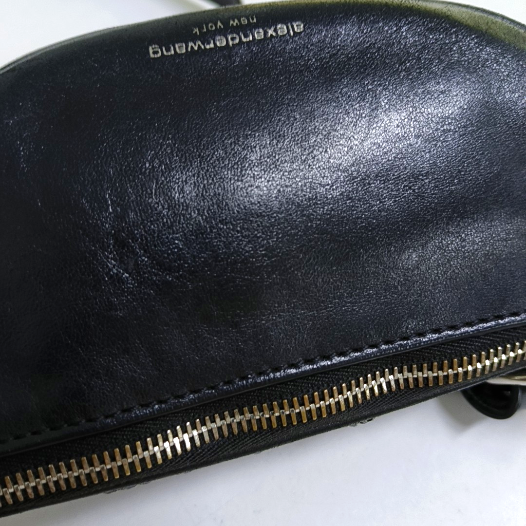 Alexander Wang Attica Black羊皮腰包腰包/胸包 Silver Hardware-(SKU)-950746900