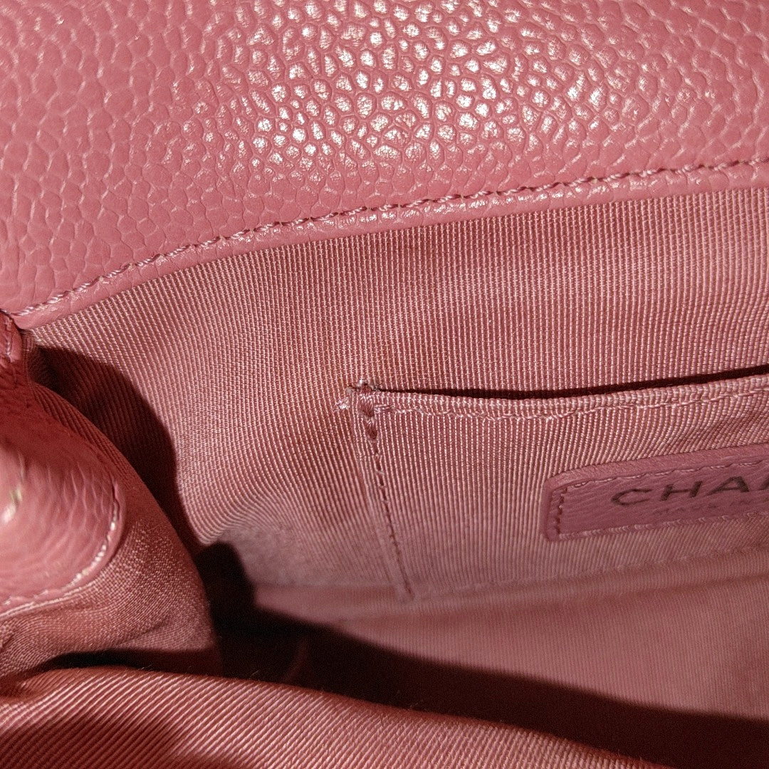 CHANEL CLASSIC FLAP Pink Quilted Calfskin Monogram Shoulder Bag, Handle Bag, Crossbody with Detachable Strap, Pink Hardware, 29 Clasps-(SKU)-966828940