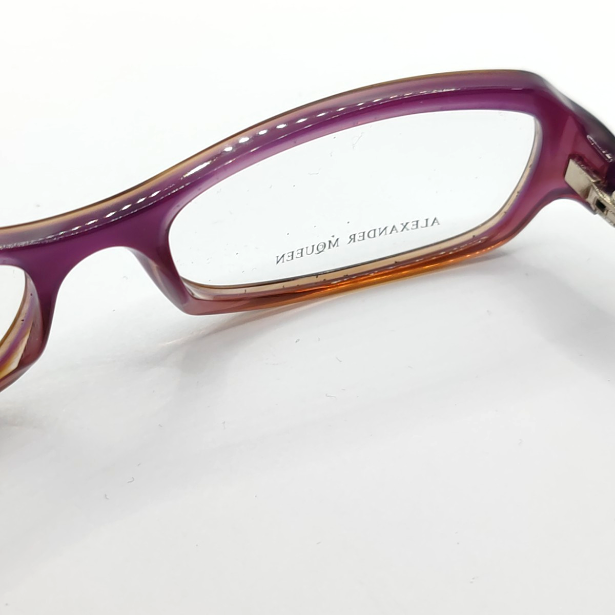 Alexander McQUEEN Purple Synthetic Plain Glasses-(SKU)-14499191