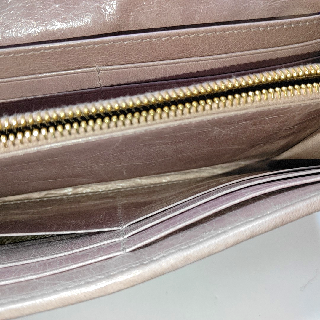 Miu Miu Light Pink Calf Leather Wallet Golden hardware-(SKU)-947592085
