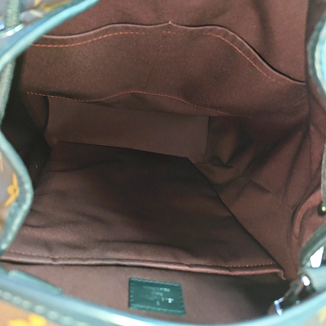 LOUIS VUITTON ZACK Medium Brown Coated Canvas Monogram Backpack Handbag Silver Hardware-(SKU)-965813745