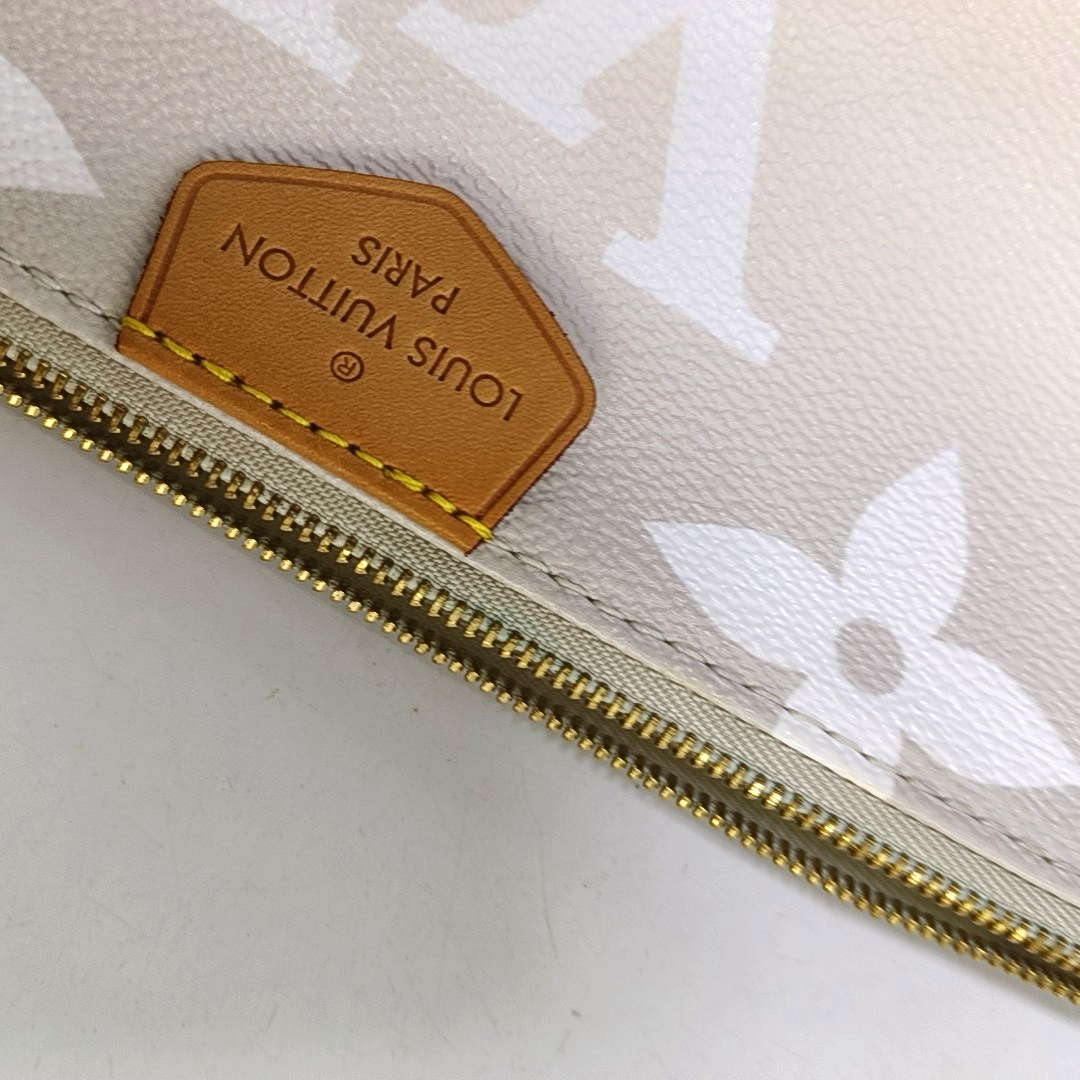 LOUIS VUITTON MULTI Beige Coated Canvas Monogram 5-in-1 Crossbody Shoulder Bag 2 Removable Shoulder Straps Gold Hardware-(SKU)-958686705