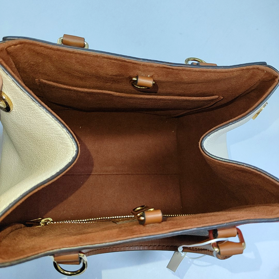 LOUIS VUITTON FOLD Small Brown Coated Canvas Vintage Shoulder Bag Tote Bag Crossbody Bag Gold Hardware Removable Strap-(SKU)-952288780