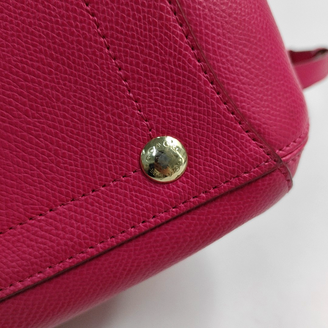 COACH MARGOT Pink Leather Single Shoulder Bag Handbag Crossbody Bag Golden hardware Removable shoulder strap-(SKU)-944147467