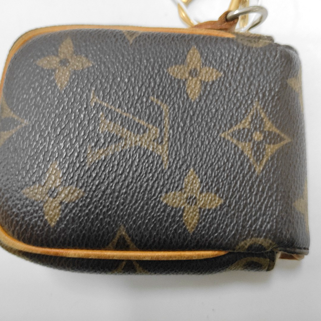LOUIS VUITTON TULUM Brown Coated Canvas Monogrammed Change Purse Golden hardware-(SKU)-947601683