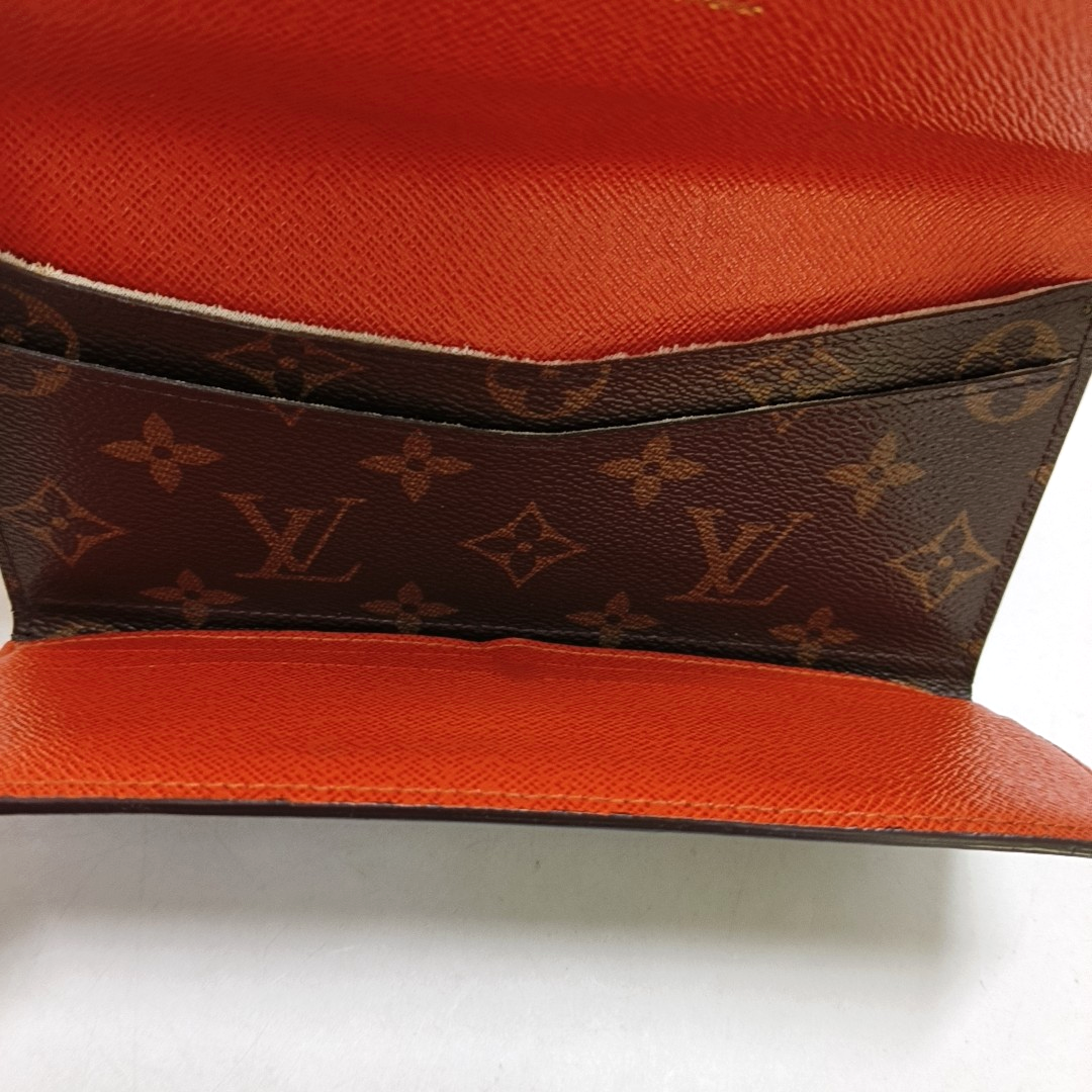 LOUIS VUITTON JOSÉPHINE Brown coated canvas vintage wallet Golden hardware-(SKU)-951962594