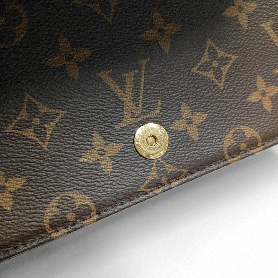 LOUIS VUITTON LILY Brown Coated Canvas Monogram Crossbody Bag Shoulder Bag Handbag Gold Hardware Removable Strap Complete Accessories-(SKU)-970716535