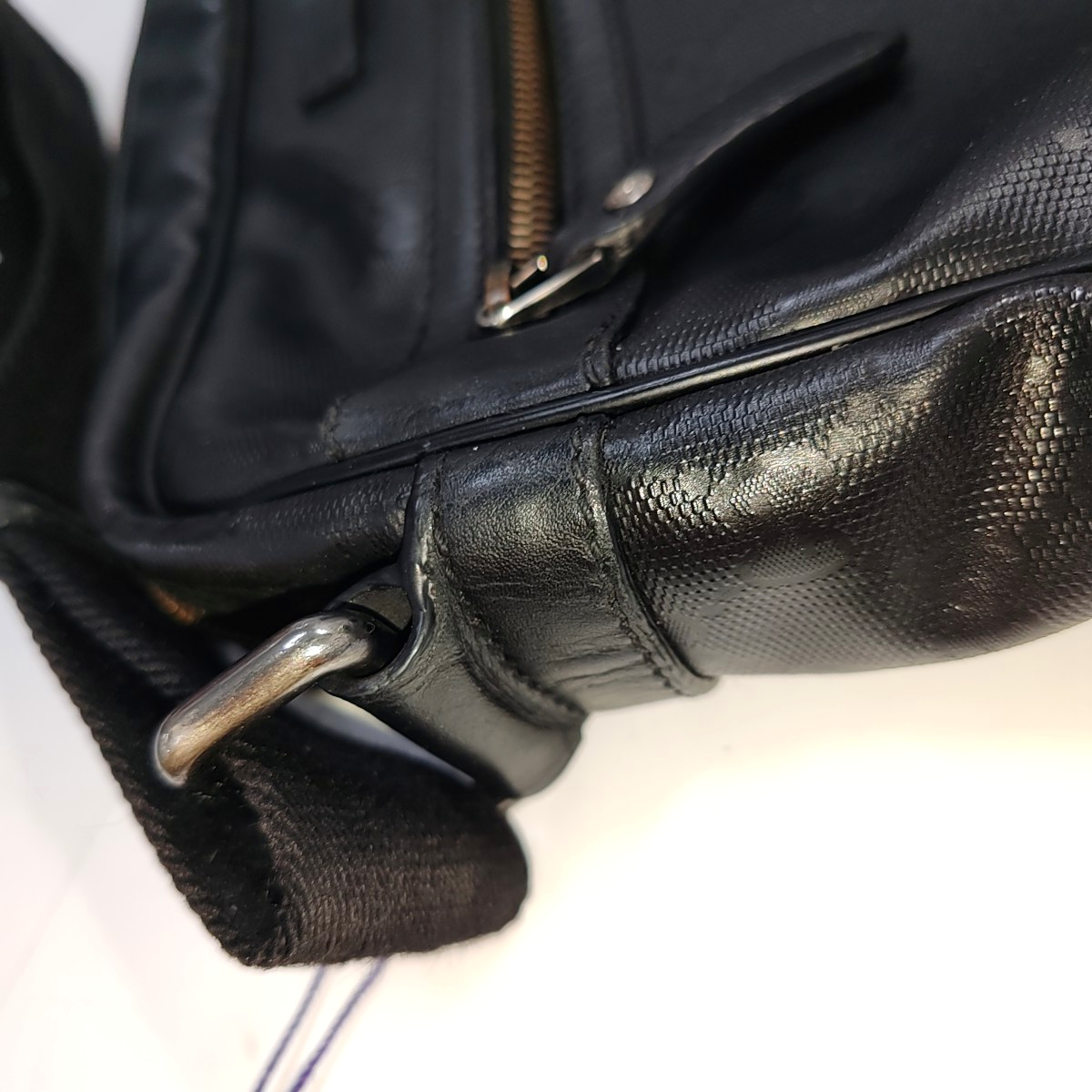 GUCCI Grey Coated Canvas Monogram Single Shoulder Bag Crossbody Silver Hardware-(SKU)-940261237