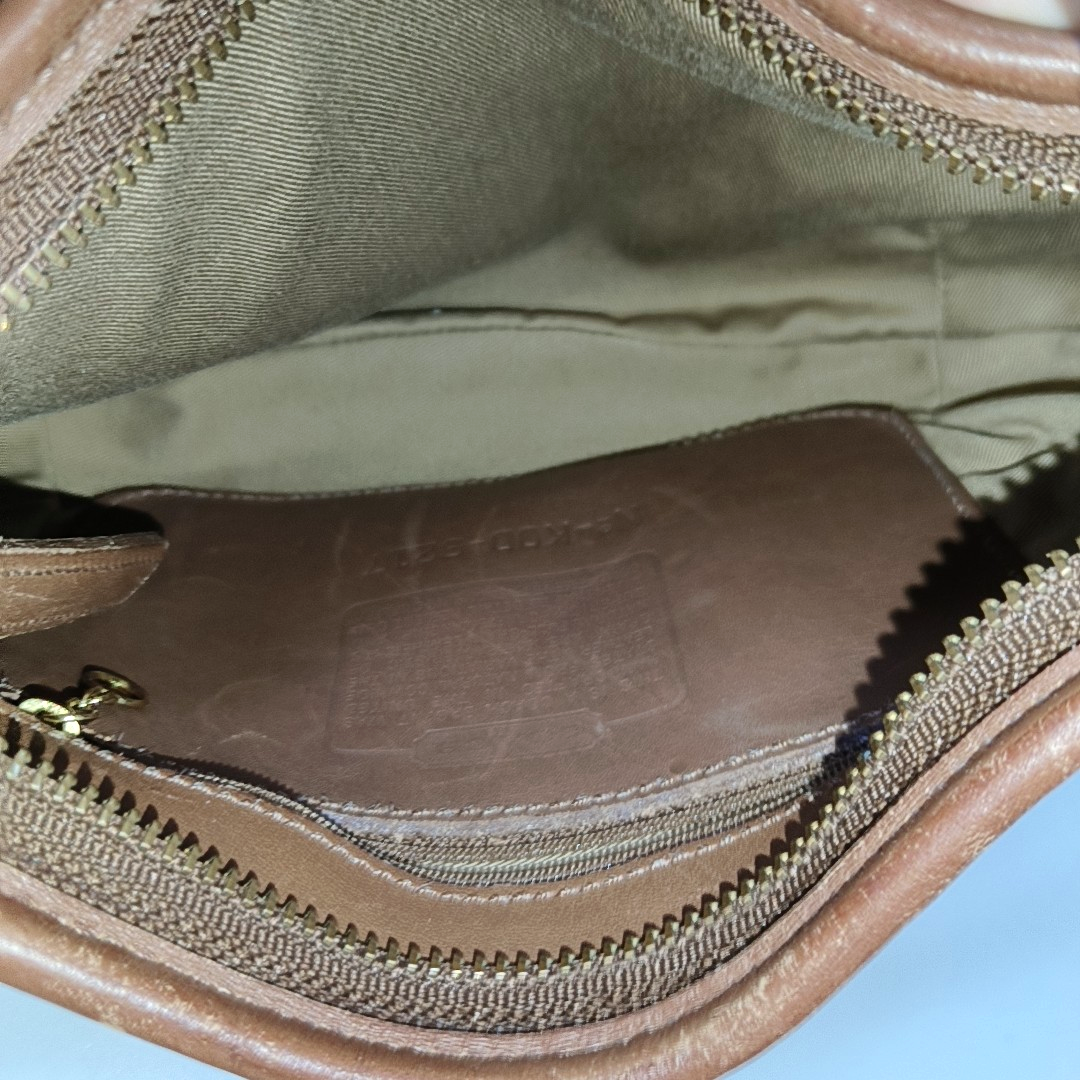 COACH Brown Leather Single Shoulder Bag Tote Bag Golden hardware Removable shoulder strap-(SKU)-942136489