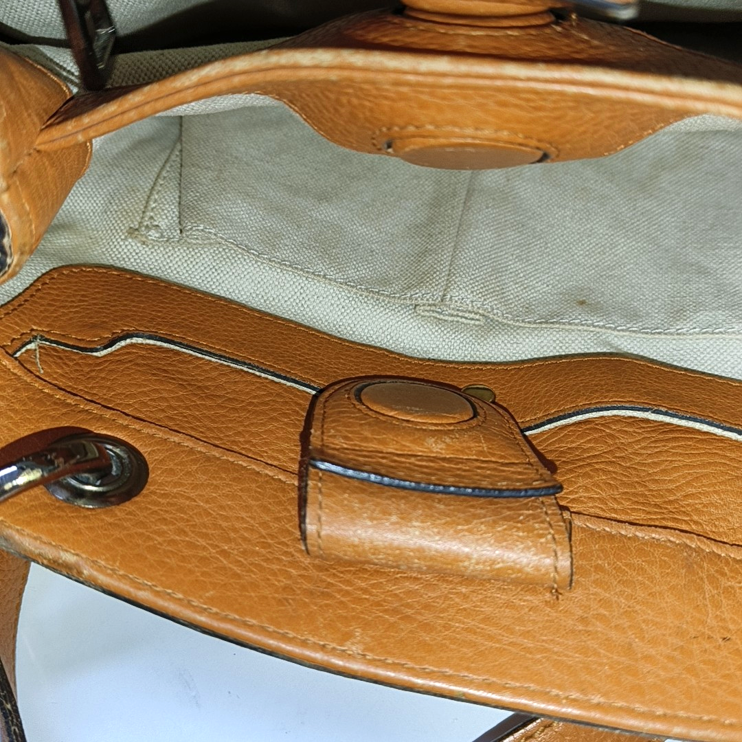 GUCCI Bamboo 1947 Ginger Yellow Calfskin Bamboo Handle Single Shoulder Bag Handbag Golden hardware Removable shoulder strap-(SKU)-956063224