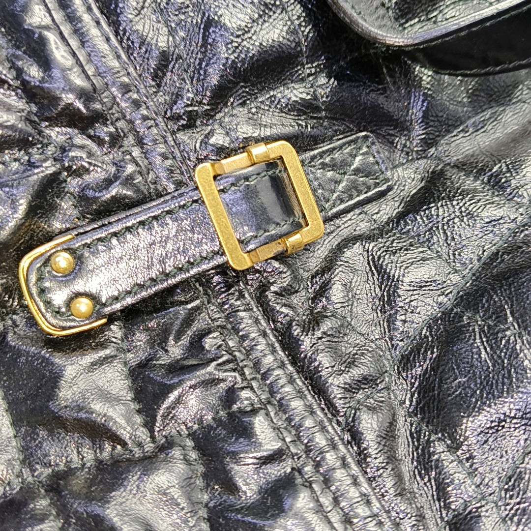 YSL DOWNTOWN CABASBlack牛皮铆钉,鳄鱼纹Handheld包-(SKU)-956018477