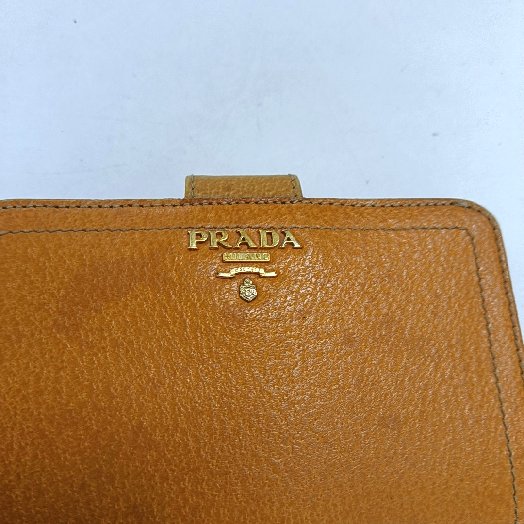 PRADA Brown Cowhide Wallet-(SKU)-947593855