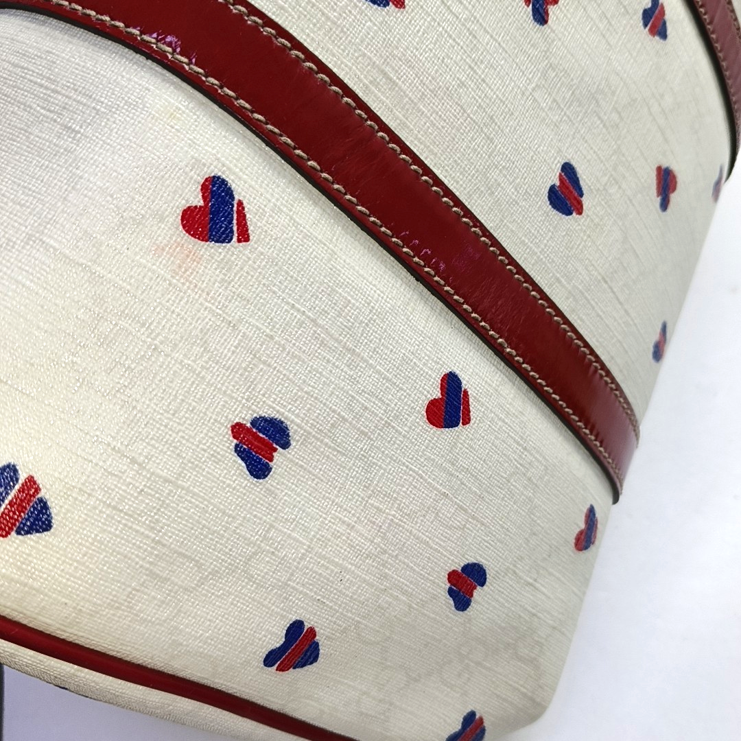 GUCCI Joy Beige Coated Canvas Printed Tote Bag Golden hardware-(SKU)-955096303