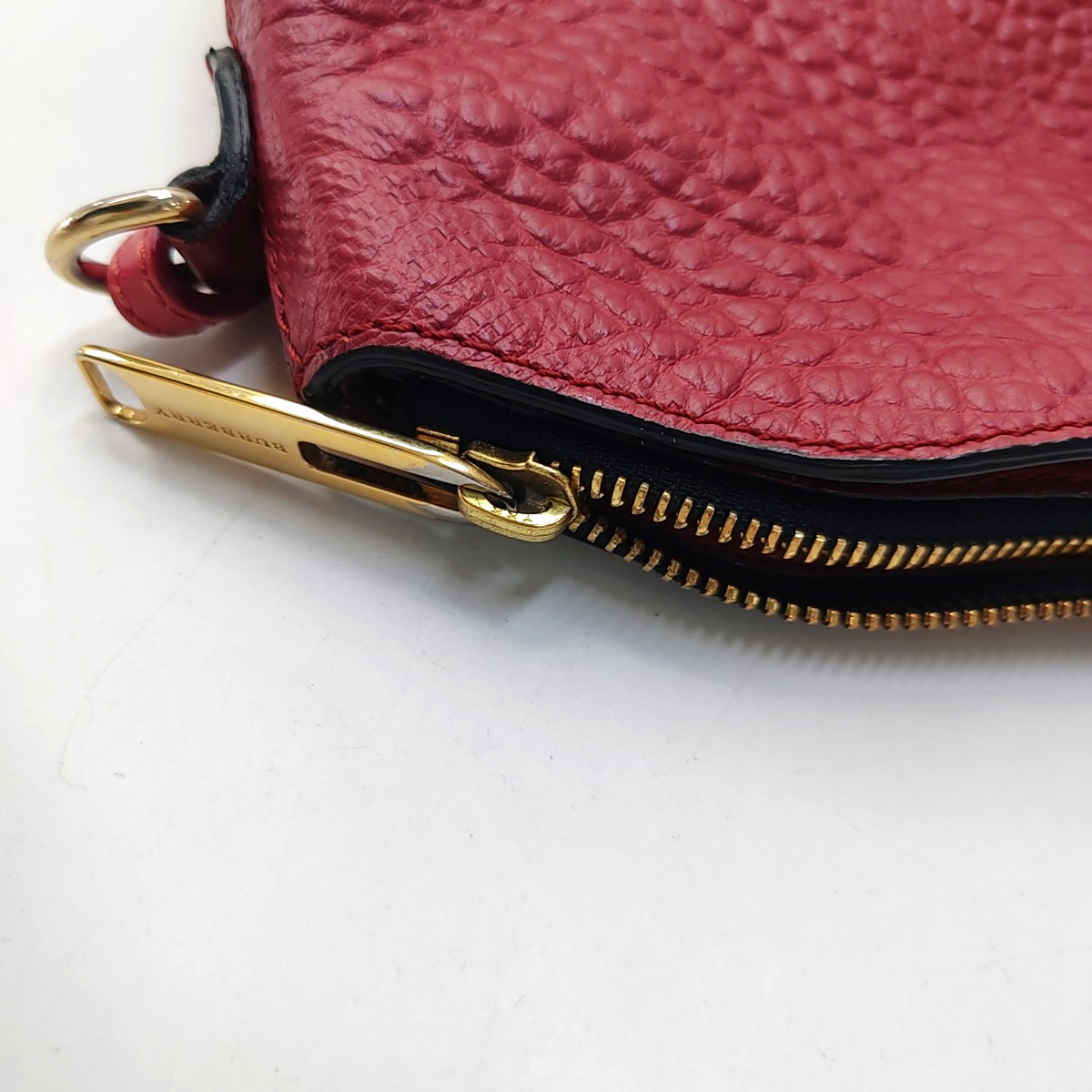 BURBERRY Mildenhall Fuchsia Pink Leather Crossbody Shoulder Bag Golden hardware Removable shoulder strap-(SKU)-953552292