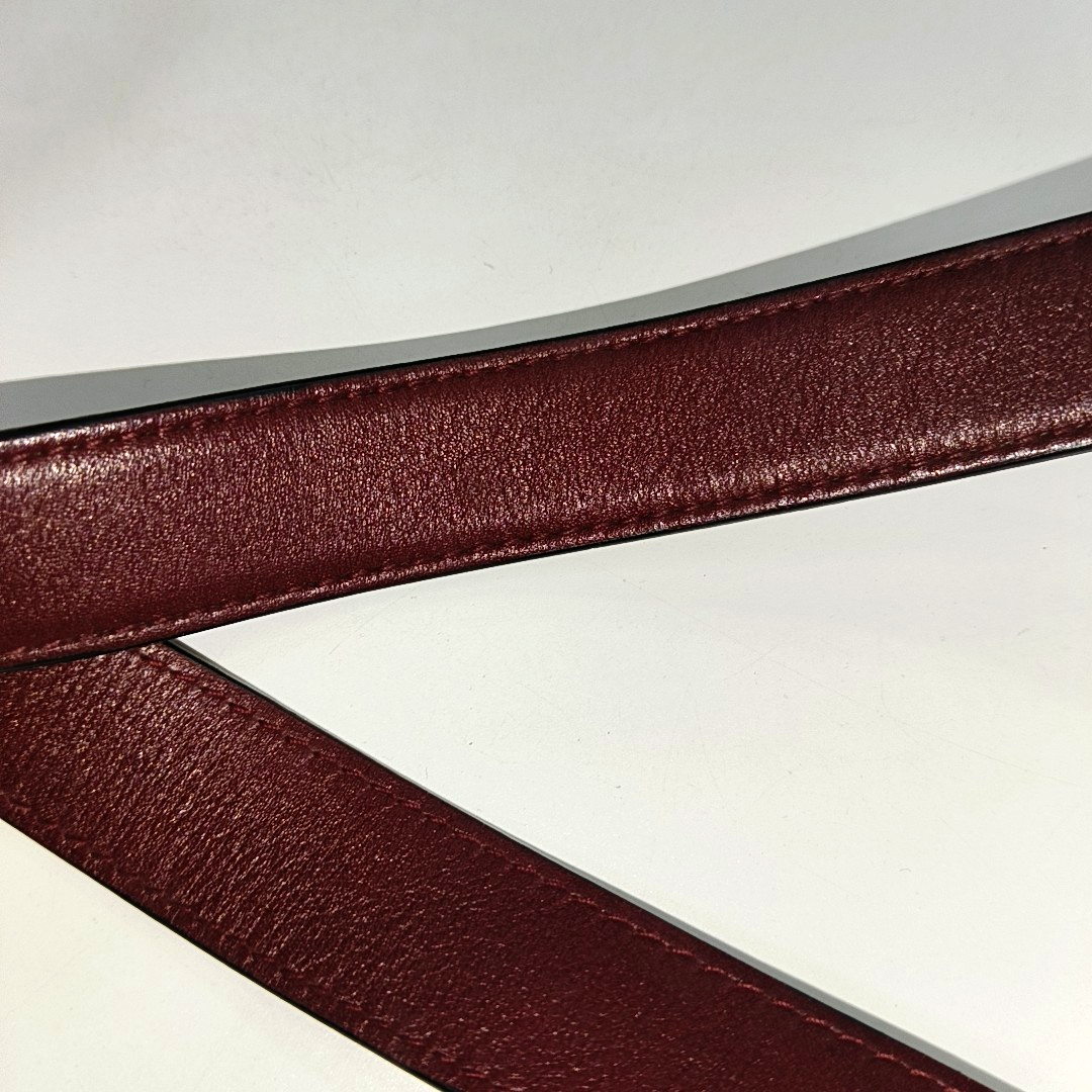 BVLGARI ISABELLA ROSSELLINI Burgundy Cowhide Single Shoulder Bag Handbag Crossbody Golden hardware Removable shoulder strap-(SKU)-931850112