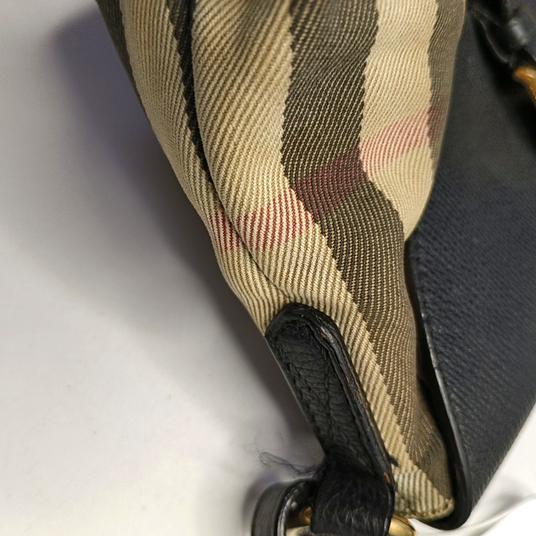 BURBERRY Beige Fabric Crossbody Bag Golden hardware Removable shoulder strap-(SKU)-955688405