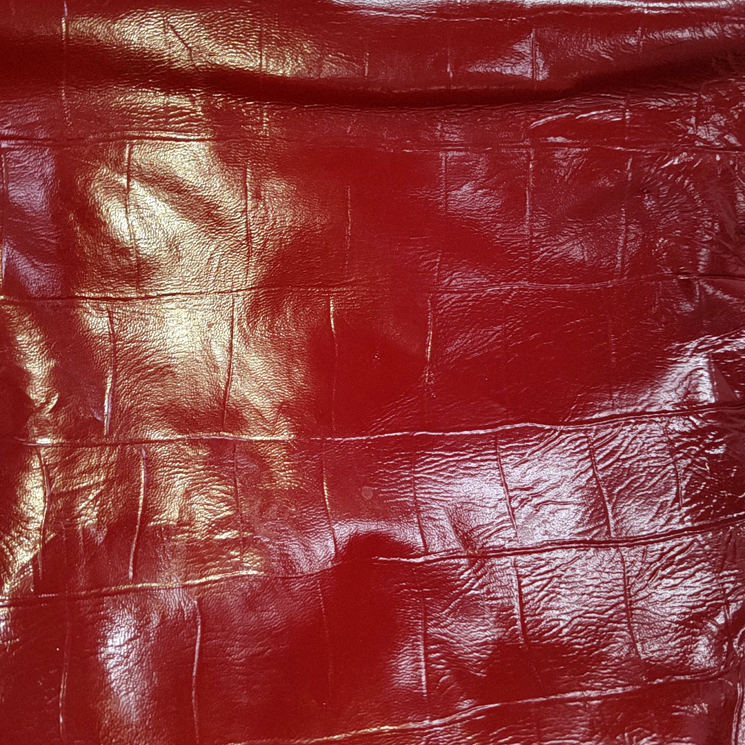 YSL Tote bag Red Patent Leather Embossed Handbag Golden hardware-(SKU)-937757054