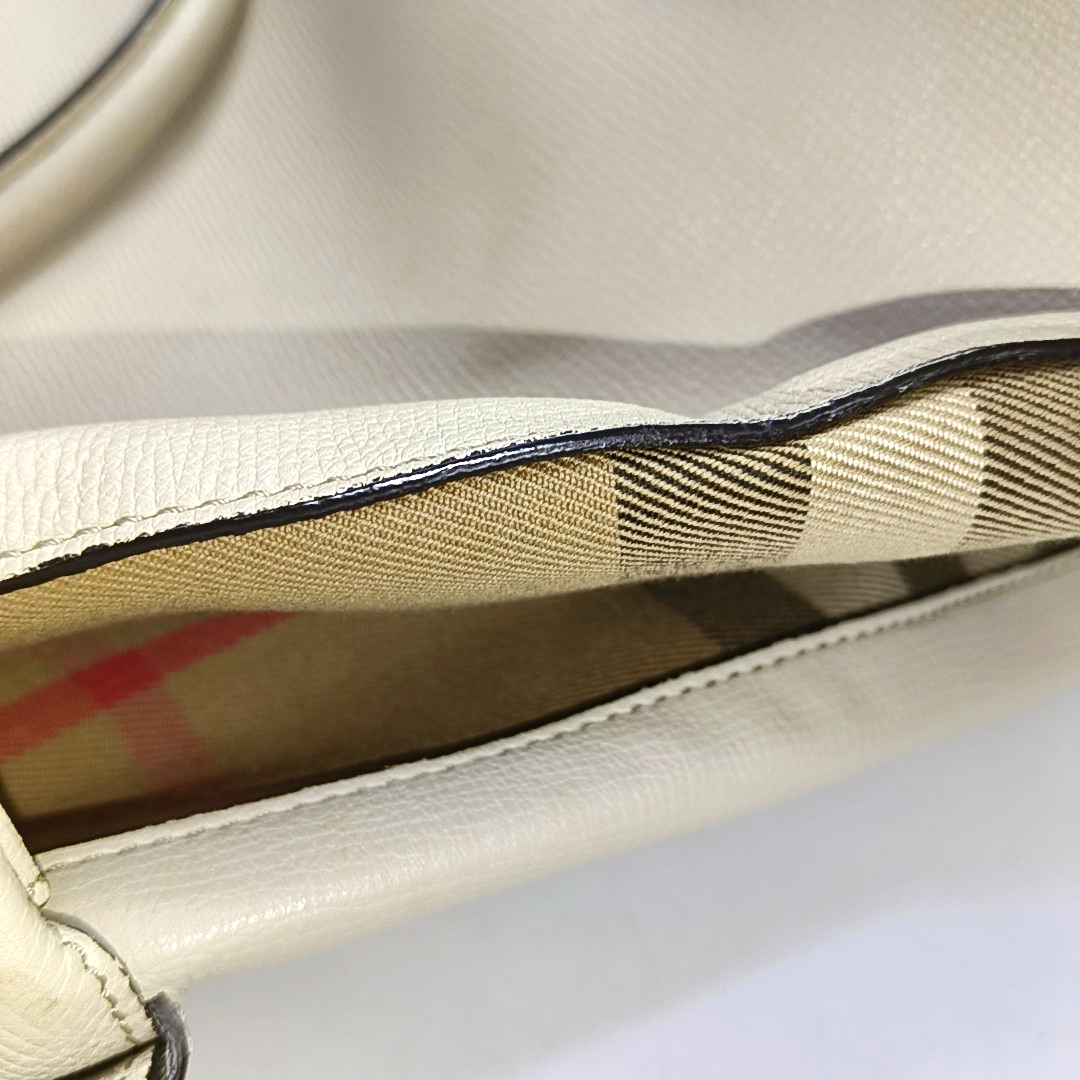 BURBERRY The Banner Large size Beige Cowhide Single Shoulder Bag Crossbody Bag Handbag Golden hardware Removable shoulder strap-(SKU)-951413572