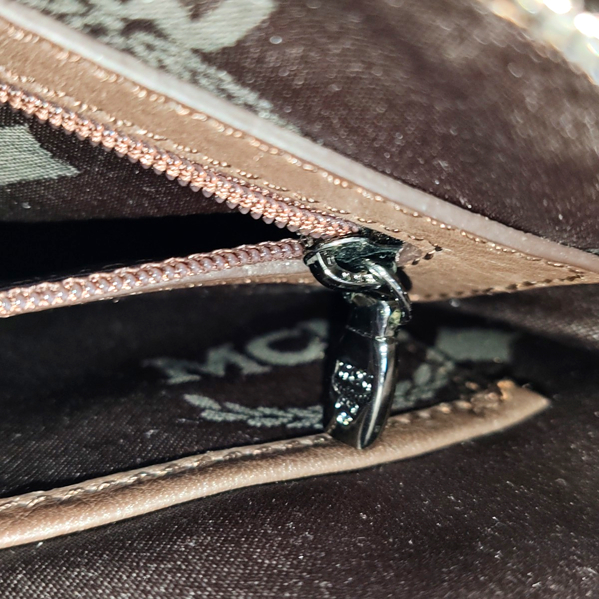 MCM Dark Brown Leather Cutout Crossbody Shoulder Bag Silver Hardware-(SKU)-944545027