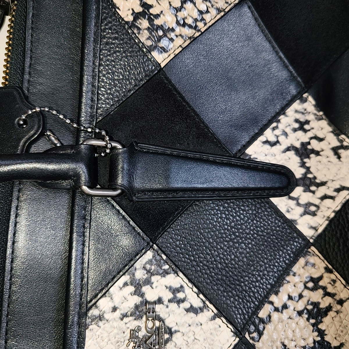 COACH CROSBY Black Leather Single Shoulder Bag Handbag Black hardware Removable shoulder strap-(SKU)-942426651