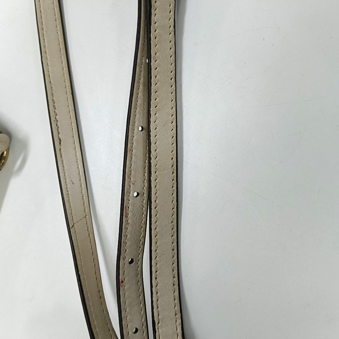 COACH KELSEY White Cowhide Single Shoulder Bag Crossbody Handbag Golden hardware Removable shoulder strap-(SKU)-14505078