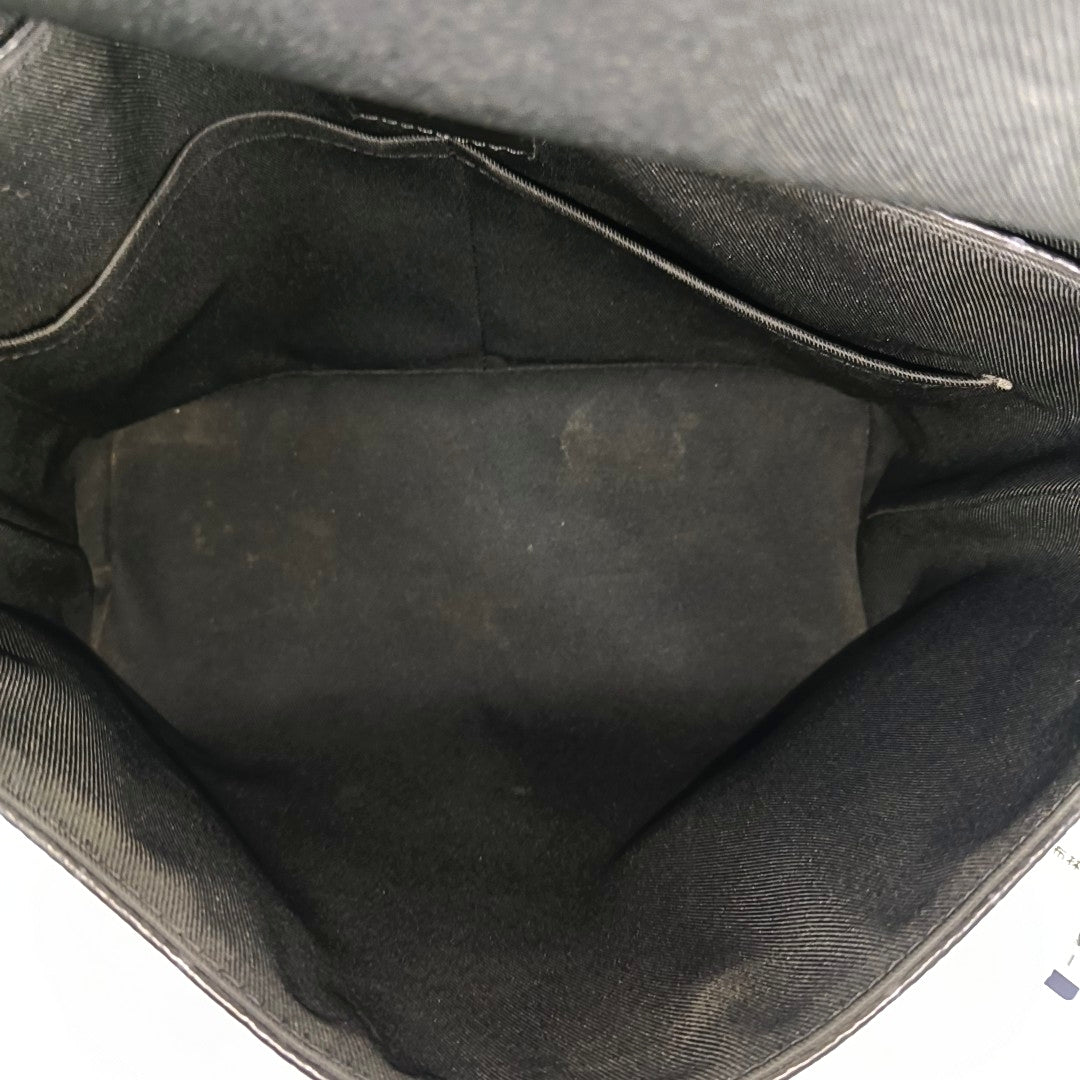 LOUIS VUITTON SAUMUR Black Coated Canvas Monogram Messenger Bag, Single Shoulder Bag, Crossbody Bag, Handbag, Black Hardware, Detachable Shoulder Strap, Accessories Included-(SKU)-971022749