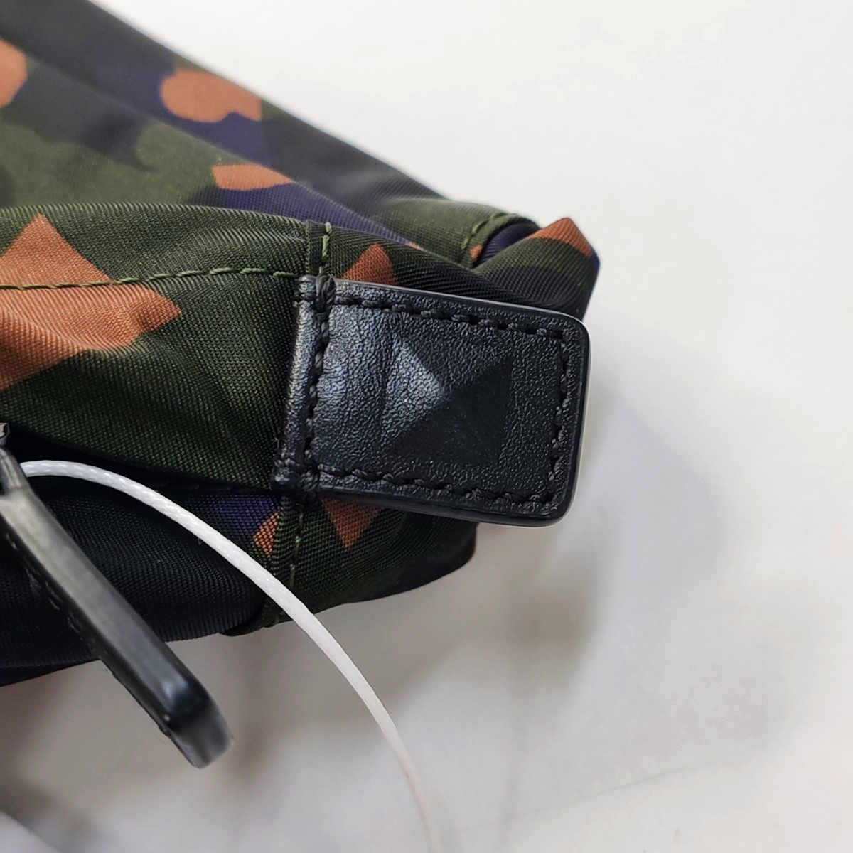 MCM Dark Green Nylon Printed Clutch Black hardware-(SKU)-944008228