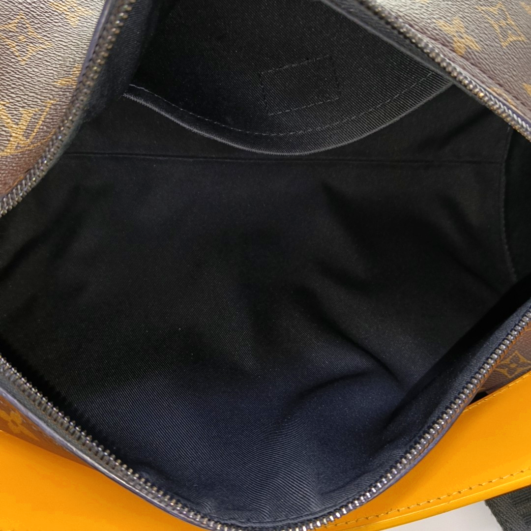 LOUIS VUITTON SOFT POLOCHON Brown Coated Canvas Monogram Pattern Boston Bag Single Shoulder Bag Crossbody Bag Tote Bag Black Hardware 2 Removable Straps-(SKU)-965228783