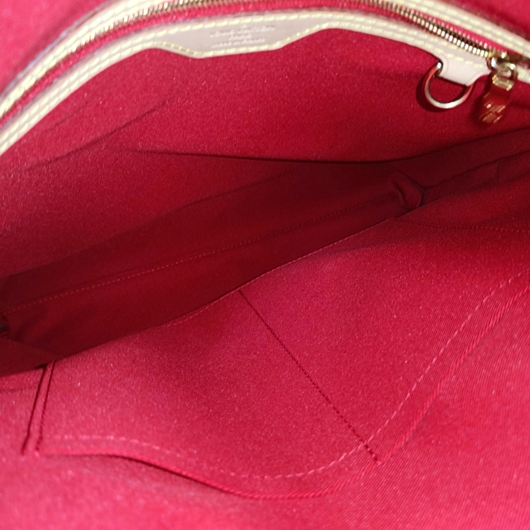 LOUIS VUITTON CARRY IT Brown Coated Canvas Monogram Shoulder Bag Golden Hardware Pockets-(SKU)-962383359