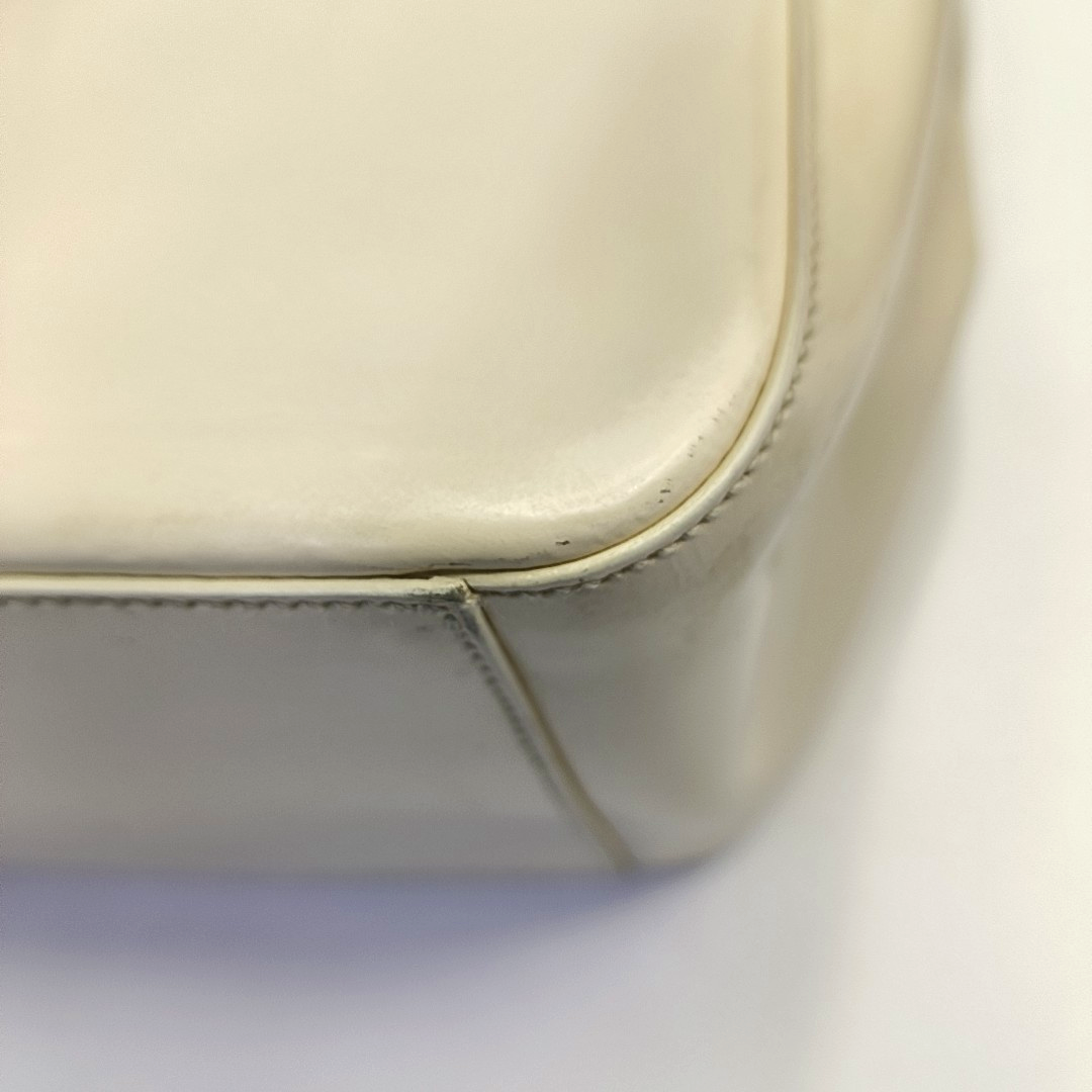 PRADA Tote bag Beige Leather Tote Bag Silver Hardware-(SKU)-943934886