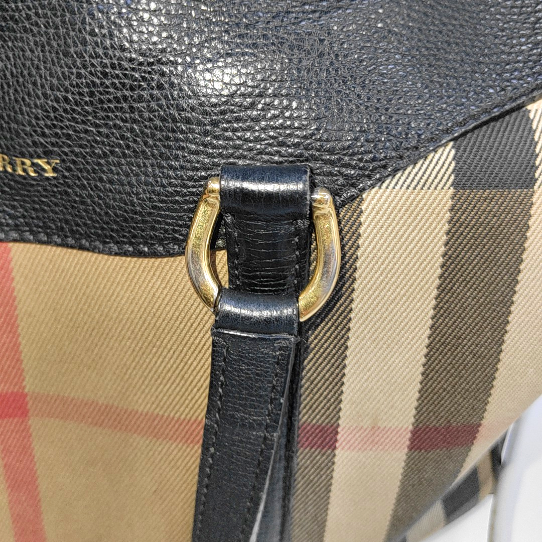 BURBERRY Alchester Multicolor Canvas Handbag Golden hardware-(SKU)-939790011