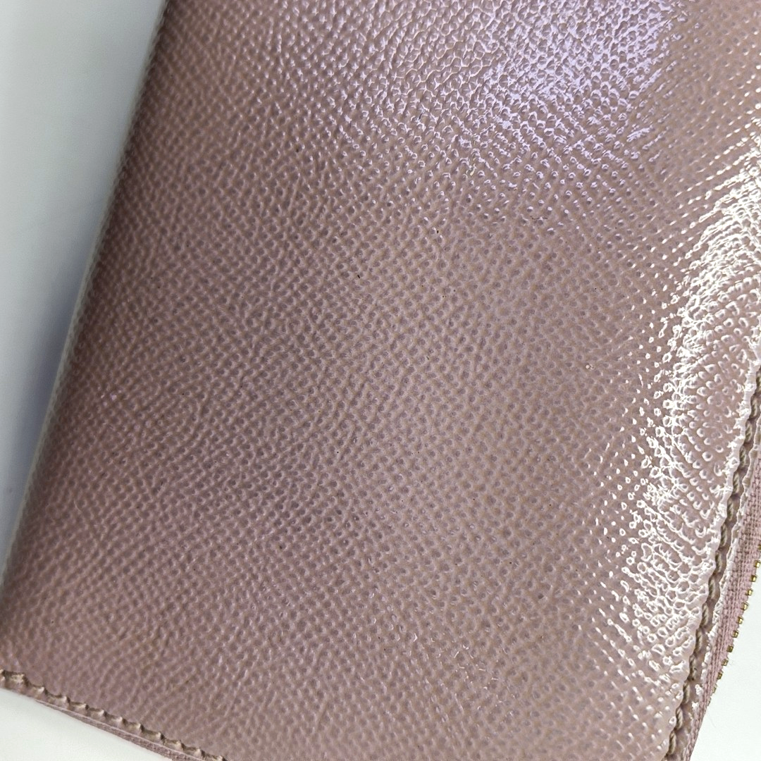 BURBERRY Light Pink Calf Leather Wallet Golden hardware-(SKU)-953079132
