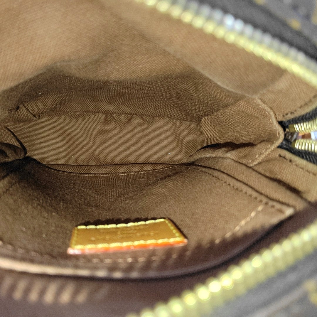 LOUIS VUITTON AMAZON Brown Coated Canvas Monogram Single Shoulder Bag Crossbody Bag with Gold Hardware-(SKU)-967684136