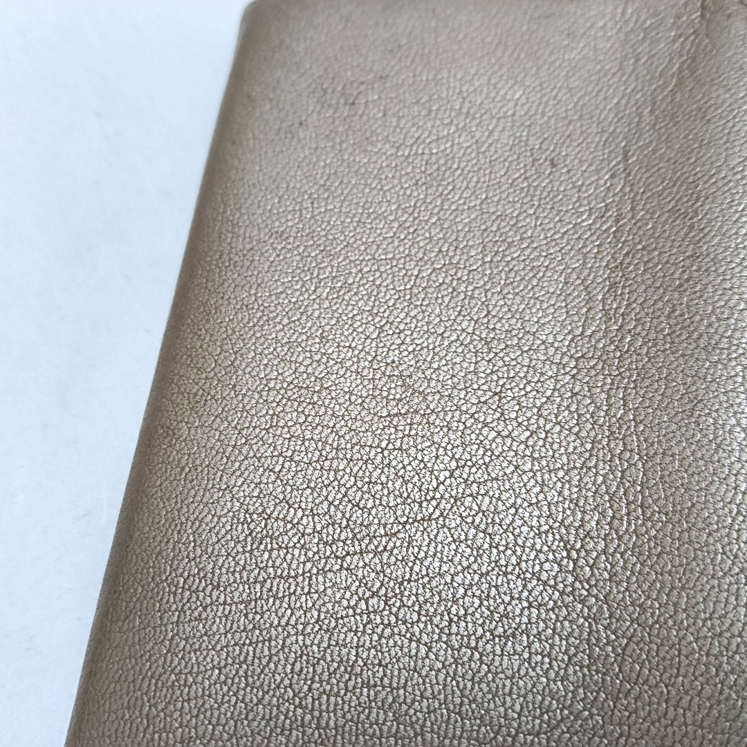 Cartier Champagne Leather Wallet Golden hardware-(SKU)-942555569