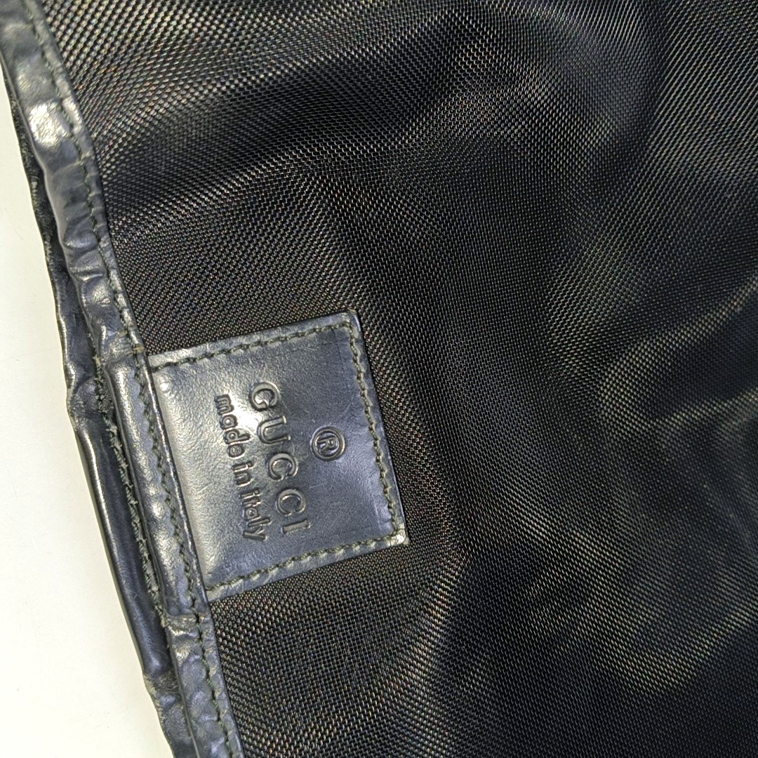 GUCCI Tote bag Black Special Material Bamboo Handle Bag Tote Bag Ruthenium color hardware Sub-bag-(SKU)-941712456