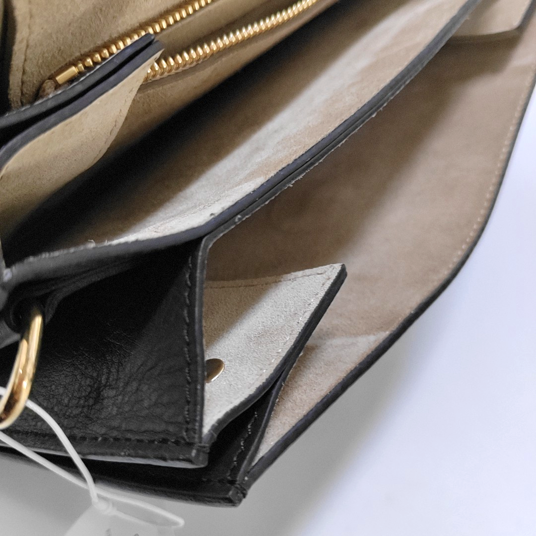 Chloé Faye Medium size Dark Green Leather Crossbody Shoulder Bag Golden hardware Removable shoulder strap-(SKU)-959719535